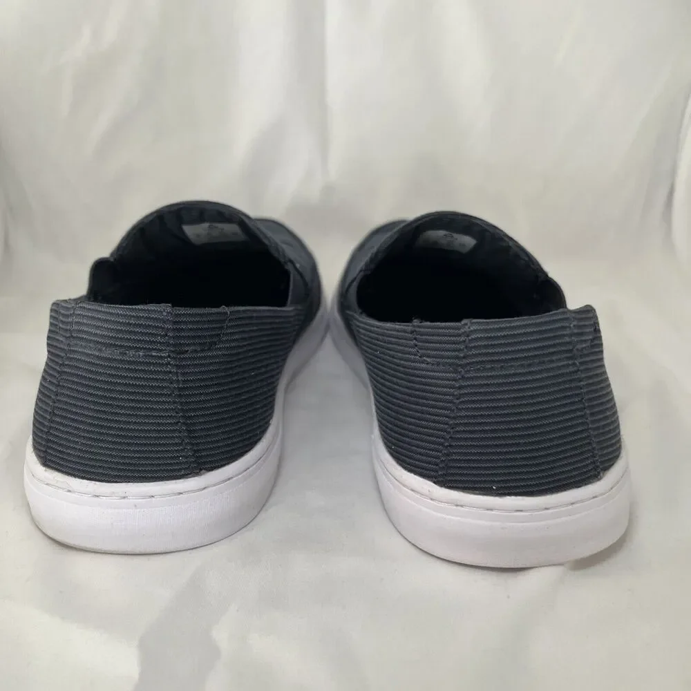 Cuater Men's By Travis Matthew Size 9 Stripe Canvas Slip On Casual Loafers Shoes